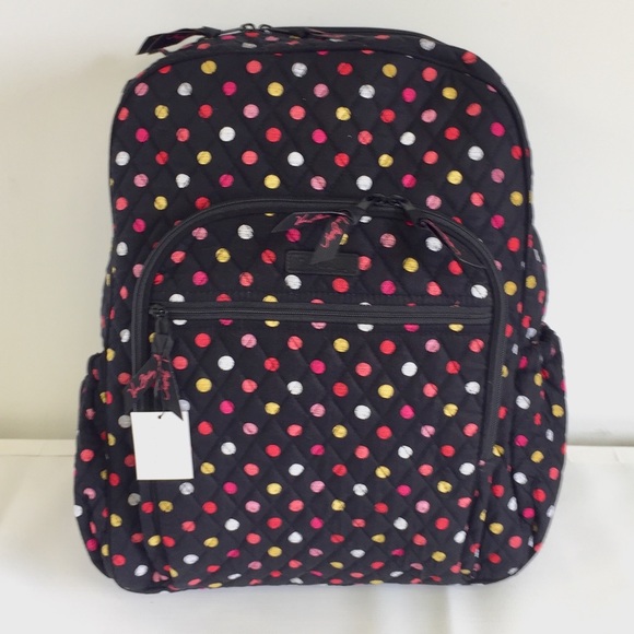 vera bradley polka dot backpack